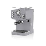 Retro Espresso Coffee Machine with Milk Frother, Steam Pressure,  SK22110GRN