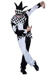 Rubies 810994STD Costume Officiel de Cirque d'halloween Dark Jester pour Homme, Taille Standard