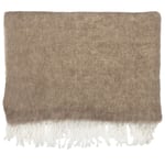 Ernst Pläd med Fransar Beige