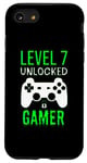 iPhone SE (2020) / 7 / 8 Gamer 7th Birthday Funny - Level 7 Unlocked Gamer Case