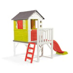 Smoby Playhouse With Slide on Stilts Kids Children Outdoor Garden Playground NEW
