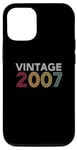 Coque pour iPhone 12/12 Pro Vintage 2007 Rétro Couleur Classique Original Anniversaire