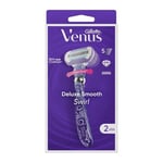 Gillette Venus Deluxe Smooth Swirl Rakblad 1 rakhyvel + 2 refill rakblad