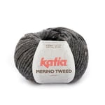 Garn Katia Merino Tweed 50 g mørkegrå – 308 Dark grey