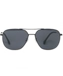 Hugo Boss Mens 1218 0T17 IR Black Sunglasses - One Size