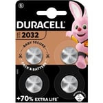 Duracell DL2032 / CR2032 knappcellsbatteri (4 st.)