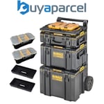 Dewalt Toughsystem 2 Rolling Tool Storage Box Trolley + 2x Tstak Tough Case + 
