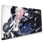 Guilty Crown Large Gaming Mouse Pad (35.43 X 15.75X 0.12inch) Extended Ergonomic for Computers Thick Keyboard Mouse Mat Non-Slip Rubber Base Mousepad