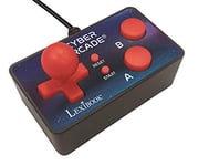 Lexibook - Console de Jeux TV Cyber Arcade, 200 Jeux, Manette Plug N' Play, Jeux rétro, Sport, Joystick, Action, Noir/Bleue - JG6500
