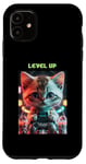 Coque pour iPhone 11 Niveau joueur Boba : aventure de jeu Kawaii Baby Cat