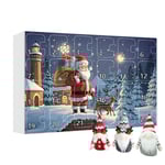 Jultomtar 2024 Julkalender Blind Box 24 Dagar Nedräkning Jultomte Adventskalender