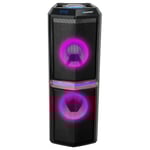 Bluetooth Audio Speaker Karaoke Portable Wireless Remote LED Lighting AUX USB SD