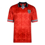 England 1990 World Cup Finals Away Retro Shirt Red X-Large Polyester