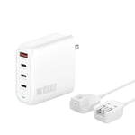 4smarts GaN Flex Pro Rese Laddare - 100W / 3x USB-C & 1x USB-A - Vit