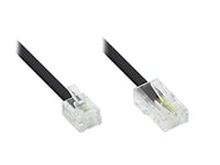good connections® Câble de Modem DSL – RJ45 à RJ11/RJ 14 – Noir, 10 m