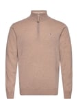 Superfine Lambswool Half Zip Beige GANT