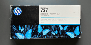 Genuine HP 727 Ink - PHOTO BLACK 300ml / DESIGNJET T930 T1530 (INC VAT) BOXED