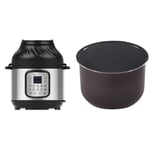 Instant Pot Duo Crisp + Air Fryer 11-in-1 Multicooker, 5.7L - Pressure Cooker, Food Warmer & Baking Functions & Ceramic Non-Stick Inner Pot - 5.7 Litre