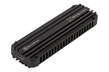 SilverStone MS12 - lagringspakning - M.2 NVMe Card - USB 3.2 (Gen 2x2)
