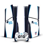 OFFICIAL NFL CAROLINA PANTHERS VINYL SKIN FOR SONY PS5 SLIM DISC EDITION BUNDLE