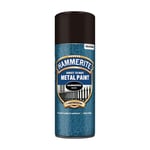 Hammerite Hammered Black Metal Paint Direct to Rust Aerosol 400ML Sheen Protect