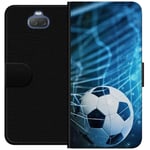 Sony Xperia 10 Plus Sort Lommebokdeksel Fotboll