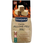 Starwax - Carrés allume-feu pour barbecue, poêle et cheminée x34