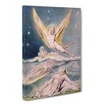 Night Startled By The Lark By William Blake Classic Painting Canvas Wall Art Print Ready to Hang, Framed Picture for Living Room Bedroom Home Office Décor, 30x20 Inch (76x50 cm)