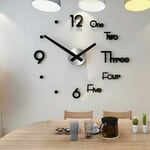 Ahlsen - Horloge Murale Pendule Murale de Mode Moderne Horloge Murale sans Cadre 3D Miroir Autocollant Bureau Hôtel Décoration de La Maison diy