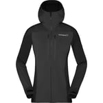 Norrøna Women's Trollveggen Powerstretch Pro Zip Hood Caviar S, Caviar