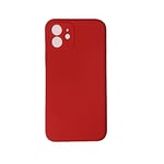 PASUTO Compatible avec iPhone 11 Case, Soft Silicone Bumper Cover with Microfiber Lining Shockproof Protective Anti-Scratch Case for iPhone 11 6.1 inch Red