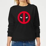 Marvel Deadpool Clean Logo Women's Sweatshirt - Black - XL - Black