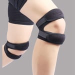 Junww Double Strap Knee Support Patella Tendon Brace Stabilizer Relieve Pain Sports Socks Pad Legging Adjustable Strap Patella (Color : White)