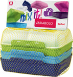 Tefal Variabolo Set of 3 Lunchboxes with Interchangeable Lids and Bases Blue