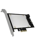 ICY BOX PCIe Expansion Card for 1x 2.5 U.2 NVMe Or SATA SSD - Fits Into a PCIe x4, x8, x16 Slot - Perfect for Servers, Workstation and Desktop PC