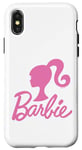 Coque pour iPhone X/XS Barbie - Logo Barbie Pink