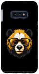 Coque pour Galaxy S10e Tête de panda cool | Portrait hipster amusant