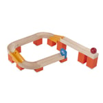Kulbana av trä för barn Tracks & Ball - Wonderworld toys