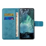 Nokia G11/G21 Mobilfodral med fjärilar, blå