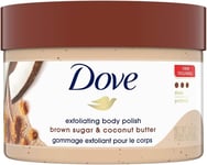 Dove Scrub Brown Sugar & Coconut Butter For Silky Smooth Skin Body Scrub... 