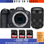 Canon EOS R7 + RF 24-240mm F4-6.3 IS USM + 3 SanDisk 32GB Extreme PRO UHS-II SDXC 300 MB/s + Guide PDF ""20 techniques pour r?ussir vos photos