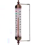 Utomhustermometer med mätare, bronsfärg - Snygg utomhustermometer