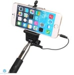 Handheld Black Selfie Stick for iPhone Samsung IOS Android Any Smartphone Mobile