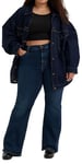Levi's Women's Plus Size 726 High Rise Flare Jeans, Blue Swell Plus, 16 L