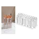 Sminkpenselhållare och Lip Liner Organizer Transparent