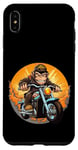 Coque pour iPhone XS Max singe moto / motocycliste singe