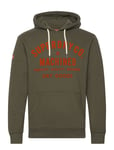 Workwear Flock Graphic Hoodie Khaki Superdry