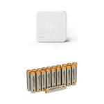 tado° additional Smart Thermostat - intelligent heating control with geofencing via smartphone with Amazon Basics Batteries