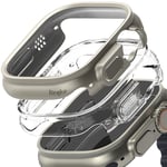Ringke Apple Watch Ultra 49mm 2nd Gen Tunt skal (2-pack), Flerfärgad/Mönster