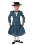 Rubie's Official 1960s Mary Poppins + Hat Girls Déguisement Costume Disney Childs Années 1960, Multicolore, Medium Ages 5 - 6 Years